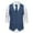 Blue, variant on TMOYZQ Men's Herringbone Tweed Wool Formal Suit Vest Business Casual Retro Slim Waistcoat Vest Tuxedo Vests Wedding Prom Party Dress Vest with Pockets