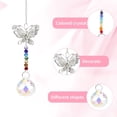 thumbnail image 4 of Adornos De Cristal Adornos de cristal - Colgante de cadena con cuentas de cristal de mariposa (cono), 4 of 4