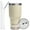 Ivory, variant on AQUAPHILE 30 oz Tumbler with Lid and Straw, Stainless Steel Vacuum Insulated Water Coffee Tumbler Cup, Double Wall Powder Coated Spill-Proof Travel Mug Thermal Cup,Light Blue