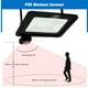 thumbnail image 3 of Foco LED de 100 W con detector de movimiento, blanco frío 6500 K, foco LED para exterior con detector, lámpara de seguridad IP65, ideal para alumbrado público, garaje, pasillo y jardín [Clase energéti, 3 of 5