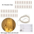 thumbnail image 1 of Boc 2/4M Photo Clip Holder LED Strings Light Christmas Wedding Party Home Decoration, 1 of 10