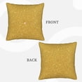thumbnail image 3 of Bingfone Gold Shiny Linen Throw Pillow Covers Cushion Case Pocket Button Vintage Farmhouse Pillowcase for Sofa Couch Bed 18"x18", 3 of 9