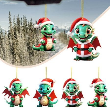 

2D Christmas Green Baby Pendant Christmas Cartoon Cute Baby Pendant Double Printed Acrylic Christmas Baby Hatching Pendant Stain Glass Window Panel Architectural Salvage Stained Glass Apron Christmas