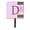 Pink, variant on Carolines Treasures Letter D Initial Monogram - Pink Stripes Leash Holder Or Key Hook