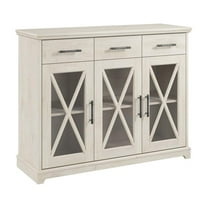 Bowery Hill Farmhouse TV Stand for 65" TV in Linen White Oak - Engineered Wood