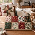 thumbnail image 5 of 8 Pcs Christmas Fabric Squares, Cotton Quilting Material for Holiday Crafts and Sewing, Festive Diy Patchwork Bundle Set, 5 of 5