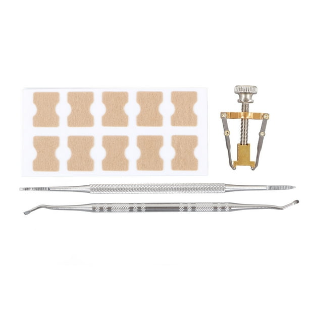 Juego de parches para uñas encarnadas, 4 piezas Corrección de uñas encarnadas Corrector de eliminación de uñas encarnadas Kit de eliminación de uñas encarnadas Eficiencia óptima