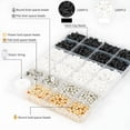 thumbnail image 3 of TUWAFE 3000 Pcs Clay Beads Bracelets for Women Adults, Bracelet Making Kit Golden Beads for Jewelry Making, Charms Bracelet Kit DIY Arts and Crafts Birthday Valentines Day Gifts, 3 of 6