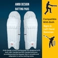 thumbnail image 3 of Bratla Pro Colored Cricket Batting Pads Legguard Adult, 3 of 12