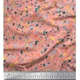 thumbnail image 1 of Soimoi Orange Viscose Chiffon Fabric Aboriginal Mosaic Print Fabric by Yard 42 Inch Wide, 1 of 3