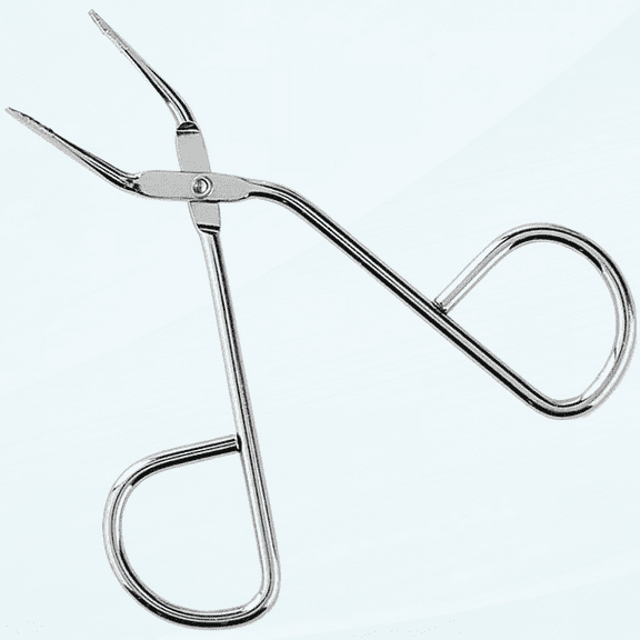 Professional Stainless Steel Eyebrow Tweezer Scissor Shaped Eyebrow Nose Hair Clip Tweezer Remover Flat Tip Tweezers Facial Hair Scissor Beauty Tools for Women and Men (Silver)