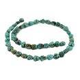 thumbnail image 3 of The Bead Chest Dark Aqua Turquoise Nugget Beads (7-8mm), 3 of 3