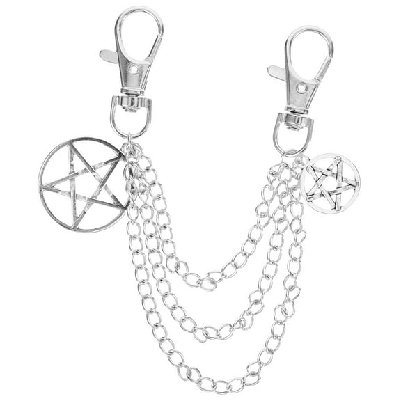 Niceauty Shoe Jewelry for Sneakers Alloy Silver 1Pcs Chain Design Accessory