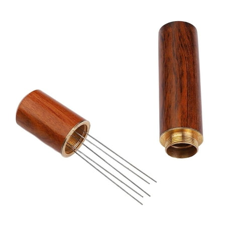 

Coffee Tamper Distributor Coffee Distributor Leveler Coffee Stirrer Espresso Stirrer for Milk Tea Shop Family Cold Drink Shop Kitchen pins light brown