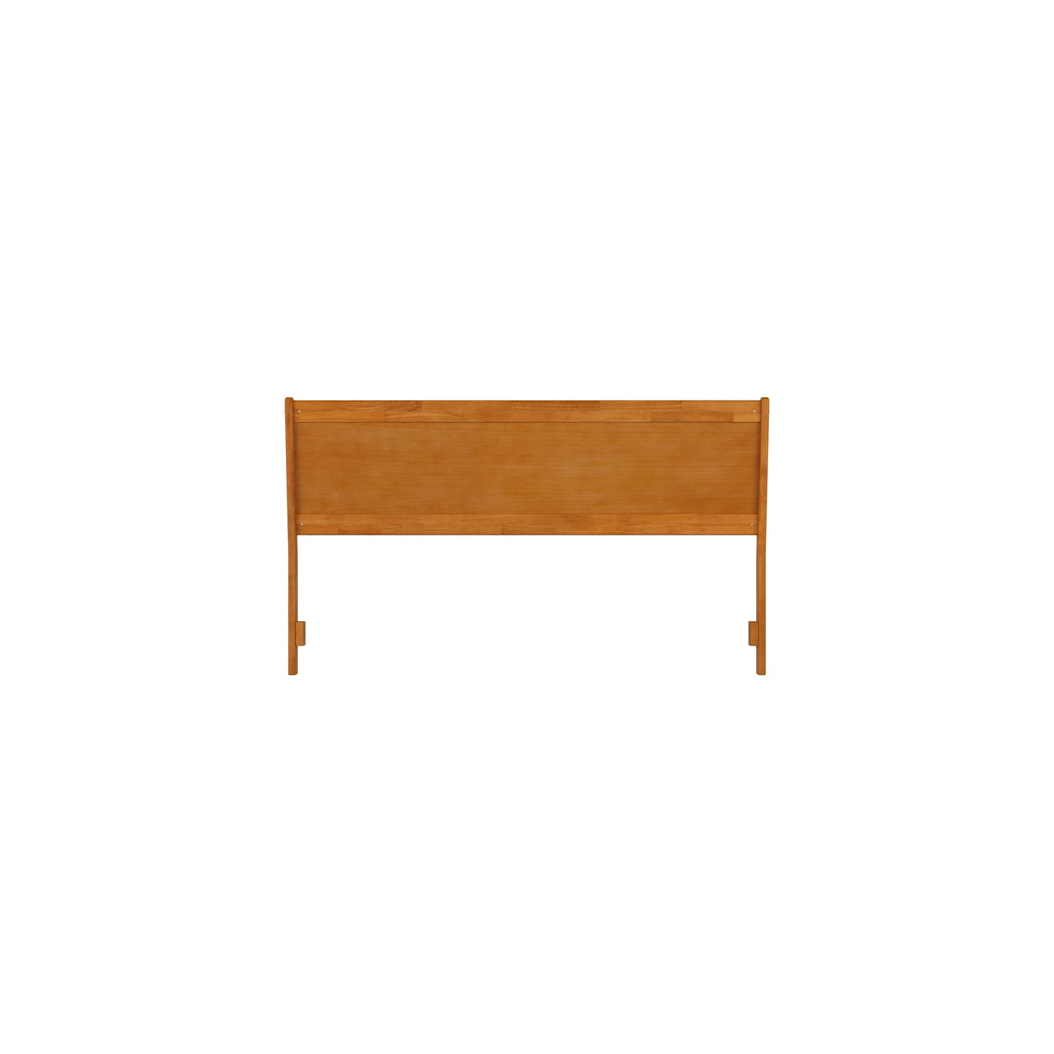 Homestock Sleek Angled Headboard Solid Wood Panel Headboard - Adjustable Height, Easy To Assemble, Bed Frame Mount-Color:Light Toffee,Size:King