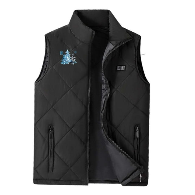 DuoJiaJ Boys Heated Vest Winter Wear Smart Heating Pad USB Charging Kids Warm Sleeveless Jacket Thermal Inner Layer Quilted Design For Cold Weather Outdoor Activities 9-10 Years