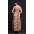 thumbnail image 5 of Bimba Floral Ladies Long Floral PrintÂ&nbsp;Dress Spaghetti Strap V Neck Maxi Beach Wear-XX-Large, 5 of 6