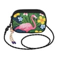 thumbnail image 2 of FORMRS Mini Crossbody Bag for Women Adjustable Rope Shoulder Casual Phone Purse, Pink Flamingo Pattern, 2 of 7