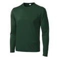 thumbnail image 5 of Mens Long Sleeve PosiCharge Competitor Polyester Tee Shirt Forest Green 3XL, 5 of 8