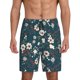 thumbnail image 1 of Balery Vintage Floral Pantalones cortos de pijama de punto de algodón para hombre con cinturilla y bolsillos-4X-Large, 1 of 6