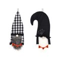 thumbnail image 4 of Kearding Festival de muñecas sin rostro de Halloween Puerta colgante Ventana Chimenea Decoración de Comedor Bar Café Adorno lindo Cumpleaños Kits de decoración para fiestas Blanco negro, 4 of 6
