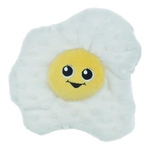 Food Junkeez Fried Egg Plush Dog Toy - Small