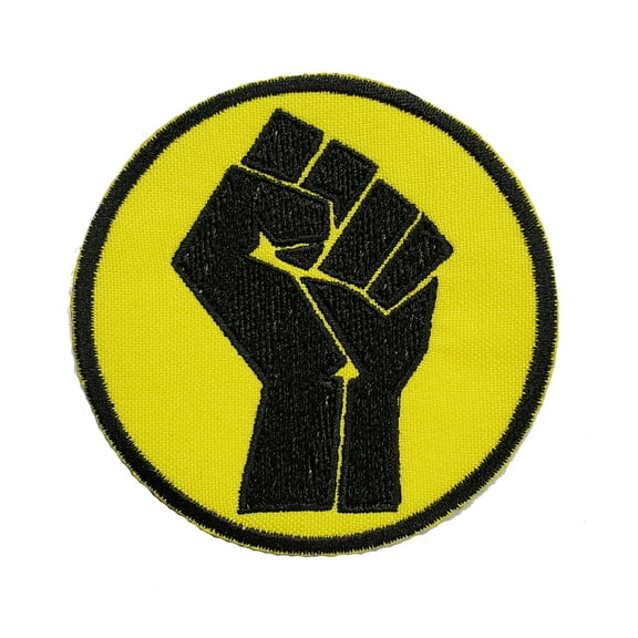 Black Lives Matter Fist Embroidered Sew/Iron-On Patch 3" BLM Racial Equality Martin Luther King Peaceful Civil Disobediance I Can't Breathe