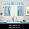 thumbnail image 3 of Mainstays 2" Basic Metal Wrap Around Adjustable Curtain Rod, 48-86" Adjustable Length, White Finish, 3 of 8