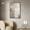 thumbnail image 5 of Woven Reminiscence I Canvas Earth Tone Abstracts by Art Remedy, Black Frame, 24 x 36, 5 of 7