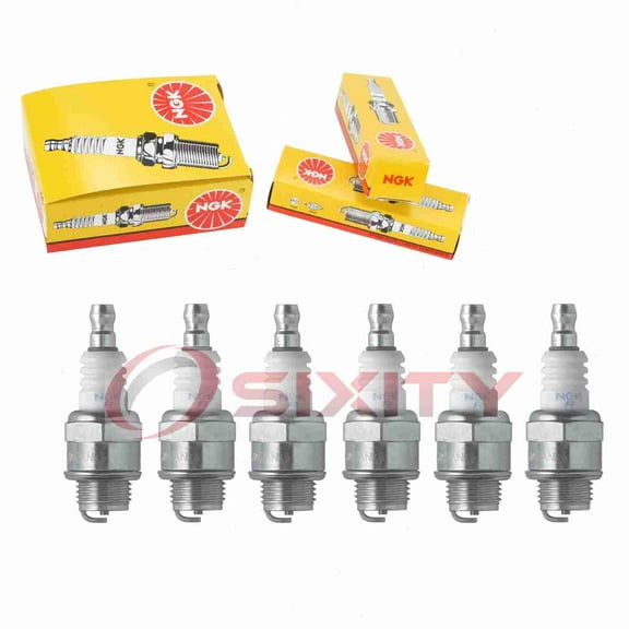 6 pc NGK 5728 Standard Spark Plugs for 065-01403-80 13373-6774-1 182001-04880 258 6019 7804 840 92070-2072 98073-54744 AM101194 E3.14 M143030 RCJ8 W14MR-U WS9EC WSR9E WSR9F XST258DP Ignition Wire