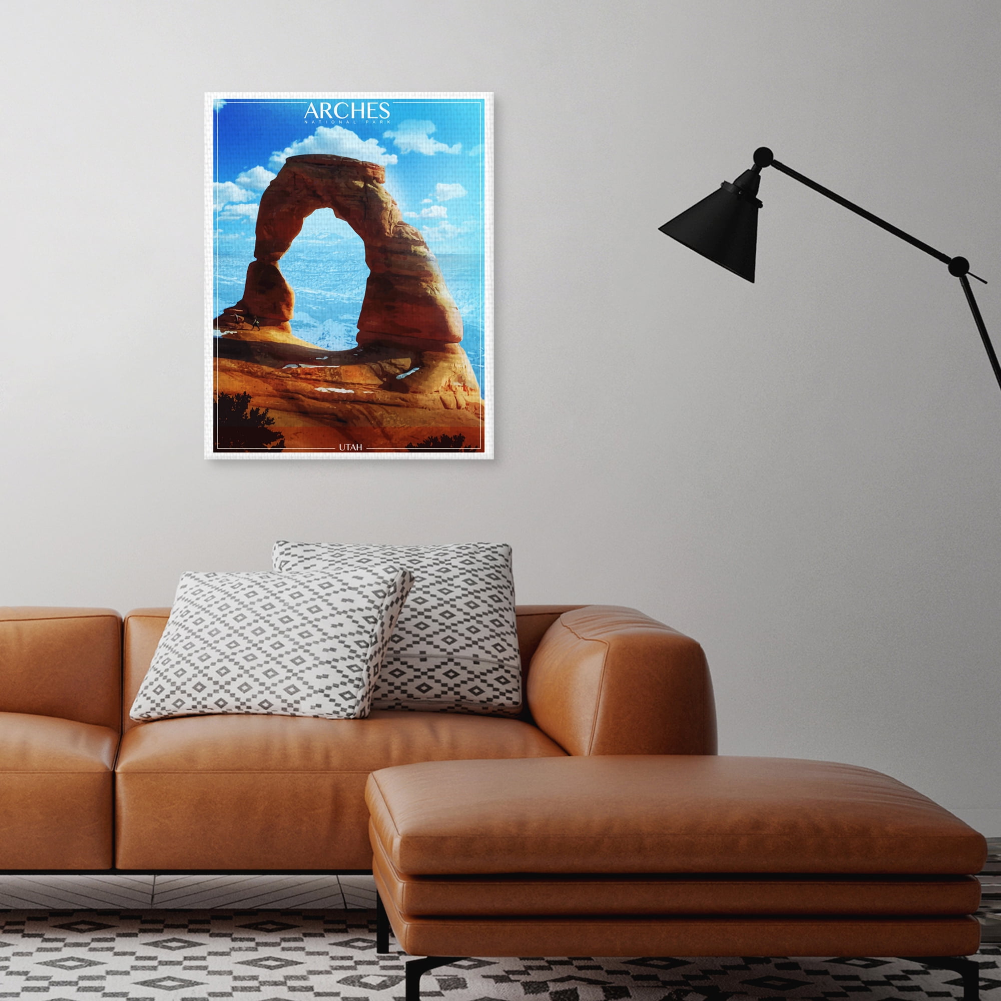 Arches National Park by Old Red Truck Canvas Art