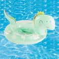 thumbnail image 1 of Flotador de natación de dinosaurio ños, asiento de barco de natación inflable, juguetes de tubo de piscina divertidos ños verde Cola Asiento de flotador de natación, 1 of 4