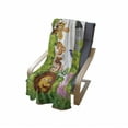 thumbnail image 4 of Cartoon Soft Flannel Fleece Throw Blanket, Style Zoo Animals Safari Jungle Mascots Tropical Forest Wildlife Pattern, Cozy Plush for Indoor and Outdoor Use, 50" x 70", Multicolor, by Ambesonne, 4 of 6