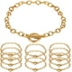 thumbnail image 1 of 12 Piezas Pulseras de Cadena Cadenas de Pulsera de Eslabones Chapados en Metal de Aleación con Cierres de Palanca OT para Hombres Mujeres Charm Fabricación de Pulseras de Joyería Minimalista, 1 of 6