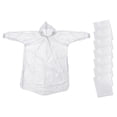 thumbnail image 1 of Unique Bargains Rain Ponchos, 7 Pack Unisex Disposable Rain Jacket with Hood for Water Protection, White, 1 of 6