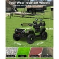 thumbnail image 5 of NEILA 2 Seater Ride On Car for Kids – 24V Battery-Powered Electric Vehicle with Dual 200W Motors, Adjustable Seats, Remote Control, Multi-Music Modes, and 4 Shock Absorbers,Green, 5 of 7