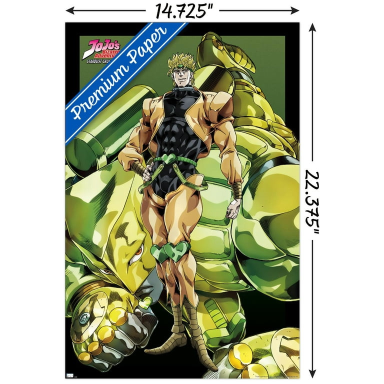 【未開封】ジョジョThe Animation J-WORLD 承太郎×DIO JoJo's Bizzare Adventure - Dio and The World Wall Poster