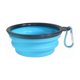 thumbnail image 1 of Large Collapsible Dog Bowls, Portable Foldable Travel Water Bowl Food Dishes with Carabiner Clip for Traveling, Hiking, Walking, (light blue) ﻿, 1 of 5