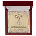 thumbnail image 5 of To My Wife  You Brighten Up My Day Alluring Ribbon Necklace Message Card, 5 of 20