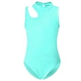 thumbnail image 5 of Curuila Toddler Girls Jumpsuit Sleeveless Crew Neck Solid Color Dance Summer Performance Casual Comfort Bodysuits Green Size 3-4 Years, 5 of 5