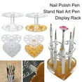 thumbnail image 2 of Happydeer Pen Holder High Durability Bright Color Space-saving Acrylic Nail Polish Pen Stand Nail Art Pen Display Rack for Nail Salon, 2 of 13
