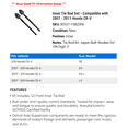 thumbnail image 2 of Inner Tie Rod Set - Compatible with 2007 - 2011 Honda CR-V 2008 2009 2010, 2 of 2