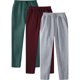 thumbnail image 1 of Pantalones largos de moda para hombre, de color liso, informales, deportivos, con cordón, de pierna recta, para hombre, 1 of 8