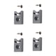 thumbnail image 1 of Topes de puerta 4 piezas rodillos para puertas de ducha evitan daños a las poleas Topes superiores inferiores para puertas de ducha topes de goma para, 1 of 9