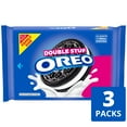 thumbnail image 3 of OREO Double Stuf Chocolate Sandwich Cookies, Family Size, 3 Packs, 3 of 13