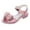 Pink, variant on TAIAOJING Toddler Kids Adjustable Hook And Loop Strap Sandals Comfortable Lightweight Breathable Summer Casual Footwear For Girls Boys Cute 4-4.5Y