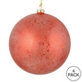 thumbnail image 2 of Vickerman 6" Red Glitter Clear Ball. This ornament features a clear complexion with a dusting of red glitter inside. Add a touch of glam to any holiday arrangement with this delicate looking ornament., 2 of 2
