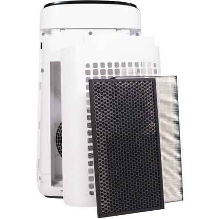 Sharp - Smart Air Purifier with Plasmacluster Ion Technology Recommended for Extra-Large Rooms. True HEPA Filter - White