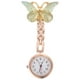 thumbnail image 1 of EeaseMX 1 reloj de bolsillo con diseño de mariposas para enfermera, bonito reloj con insignia para mujer., 1 of 8