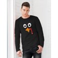 thumbnail image 4 of Tstars Mens Thanksgiving Shirt Holiday Turkey Face Shirt Gobble Funny Humor Thanksgiving Gift Shirts for Him Men Long Sleeve T Shirt, 4 of 6